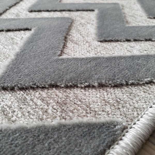 tapete para sala quarto memphis 0010 cinza jetex asiatex zigzag 6