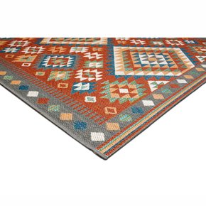 tapete para sala quarto varanda piscina area externa area interna aurora 06 vermelho kilim jetex 3