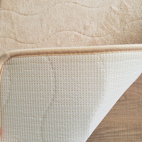 touch 40x60 cor 08 tapete para banheiro lavabo bege macio jetex 10