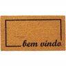 tapete capacho fibra de coco bem vindo 33x60 entrada porta estampado jetex 5 4