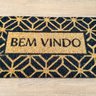 tapete capacho fibra de coco bem vindo 26 33x60 porta entrada jetex tapetes 3 1